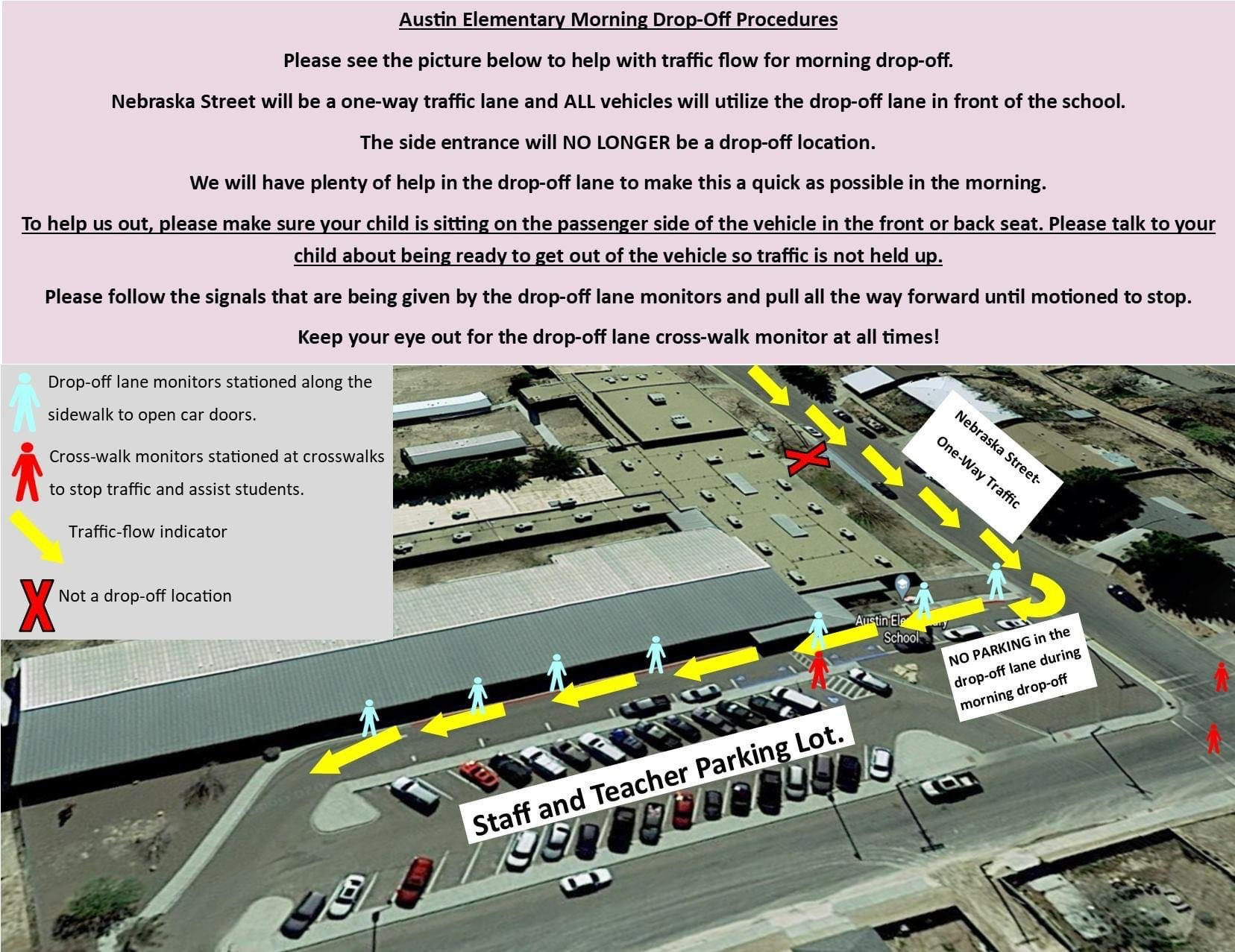 DropOff/PickUp Procedures Austin Elementary School
